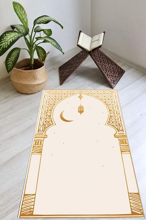 سجاده بژ پلی استر Carmine Carpet - کد 884867672