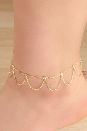 خلخال نقره طلائی زنانه Tmt Silver - کد 101924737