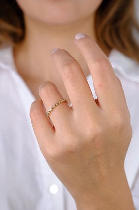 انگشتر طلا طلائی زنانه 14 عیار Güzide Kuyumcu - کد 884892704