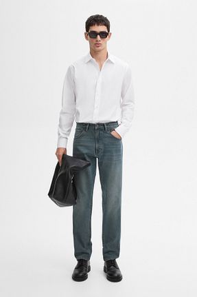 شلوار جین سرمه ای مردانه پاچه لوله تفنگی Massimo Dutti - کد 884895020