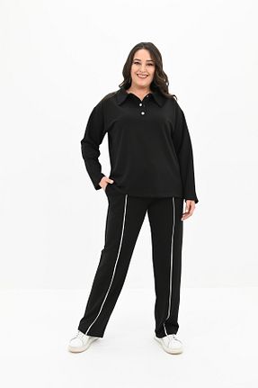 ست گرمکن سایز بزرگ مشکی زنانه سایز بزرگ Koza Butik - کد 884896037