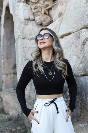 بلوز مشکی زنانه ساده bytugcekaya - کد 894467049