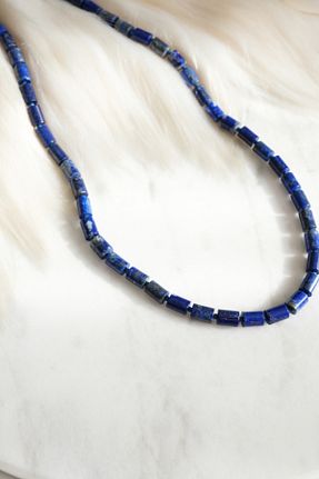 گردنبند جواهر آبی زنانه سنگ Yuppide - کد 884896346