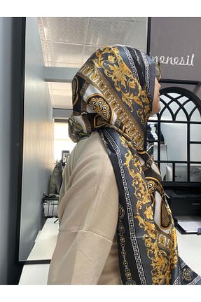 شال طوسی زنانه پنبه پلی استر AMİNENESİL - کد 884918692