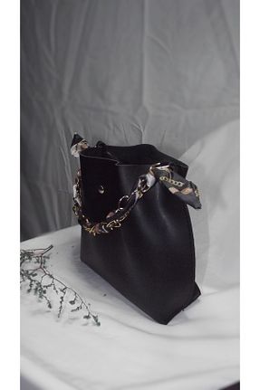 کیف دوشی مشکی زنانه Lu Tasarım - کد 884908136