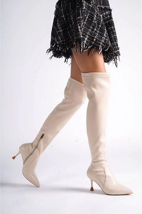 بوت / نیم بوت بژ زنانه Ales Butik - کد 884902341