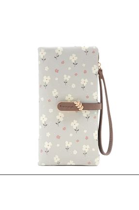 کیف پول طوسی زنانه ابعاد بزرگ rinkadoll - کد 877365320