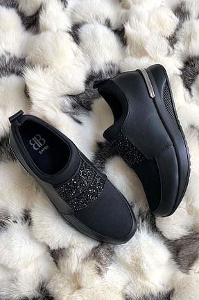 کفش کژوال مشکی زنانه پاشنه کوتاه (1 - 4 سانتی متر) Bambi - کد 757532080