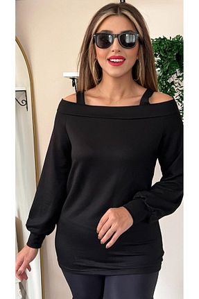 بلوز مشکی زنانه ساده JANES - کد 886789450