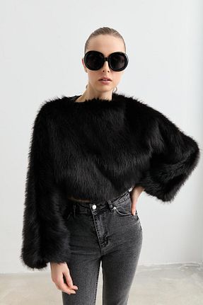 بلوز مشکی زنانه ساده Qutu Butik - کد 885037930