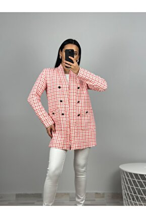 کت صورتی زنانه بدون آستر Qutu Butik - کد 809796984