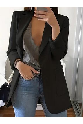 کت مشکی زنانه تنگ YONCA MODA - کد 887467835