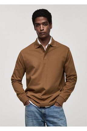سوئیشرت نارنجی مردانه ساده MANGO Man - کد 884963898