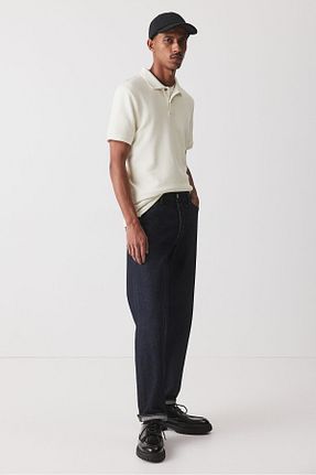 پولوشرت سفید مردانه پنبه ای H&M - کد 884970041