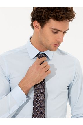 پیراهن آبی مردانه اسلیم فیت Cacharel - کد 862037543
