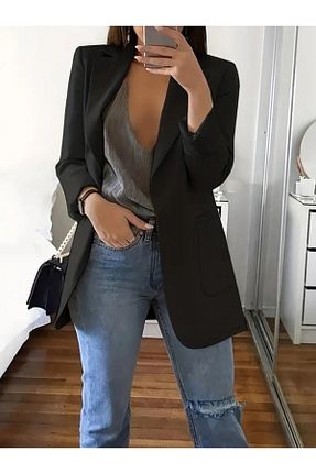 کت مشکی زنانه تنگ YONCA MODA - کد 887467835