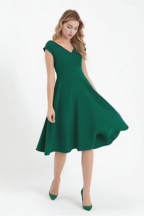 لباس سبز زنانه بافتنی JANES - کد 773896829