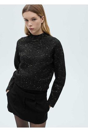 پلیور مشکی زنانه ساده MANGO - کد 884959101