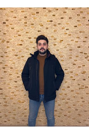 پالتو پشمی سرمه ای مردانه رگولار Bigazzi - کد 884988716
