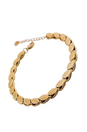 دستبند استیل (فولاد) زرد زنانه استیل ضد زنگ eleganzo - کد 871797116