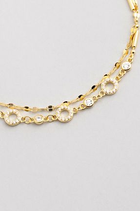 دستبند نقره زرد زنانه 925 عیار So Chic - کد 884264465