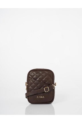 کیف دوشی سرمه ای زنانه چرم مصنوعی Kayra - کد 885017442