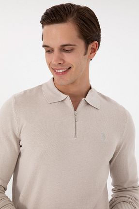 پلیور طوسی مردانه ساده U.S. Polo Assn. - کد 885037351