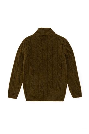پلیور خاکی بچه گانه ساده U.S. Polo Assn. - کد 885036743