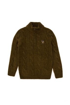 پلیور خاکی بچه گانه ساده U.S. Polo Assn. - کد 885036743