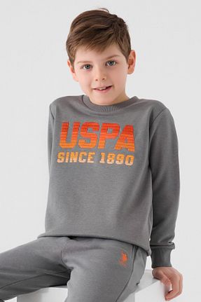 ست لباس راحتی طوسی بچه گانه ساده U.S. Polo Assn. - کد 885057353