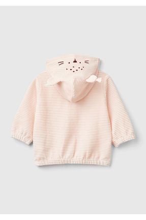 سوئیشرت صورتی بچه گانه نقش دار / کار شده United Colors of Benetton - کد 885058899