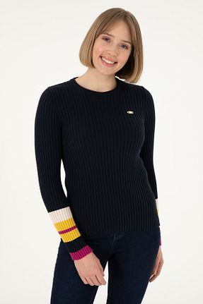 پلیور سرمه ای زنانه ساده U.S. Polo Assn. - کد 885091699
