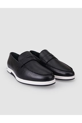 کفش کژوال مشکی مردانه چرم خالص Cabani - کد 885094551