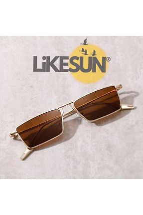 عینک آفتابی قهوه ای زنانه UV400 LiKESUN - کد 862820505