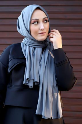 شال طوسی زنانه پنبه پلی استر SAYRA - کد 847011474
