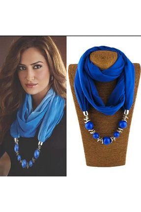 گردنبند جواهر آبی زنانه منجق miatamer - کد 885134491