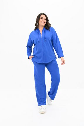 ست گرمکن سایز بزرگ سرمه ای زنانه سایز بزرگ Koza Butik - کد 885144073