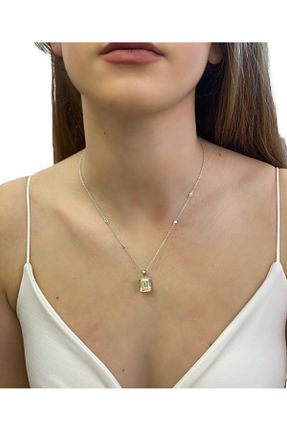 گردنبند نقره طوسی زنانه 925 عیار GOYA - کد 885164900