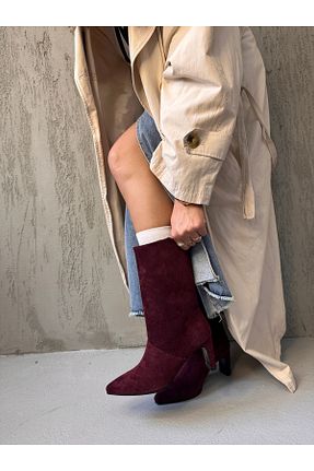 بوت / نیم بوت زرشکی زنانه جیر Sister in Love - کد 868116804