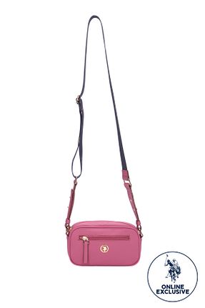 کیف پستچی بنفش زنانه چرم مصنوعی U.S. Polo Assn. - کد 470890273