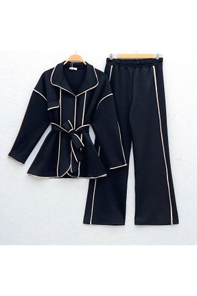 ست بالاتنه و پائین تنه حجاب مشکی زنانه گشاد Butik - کد 885869653