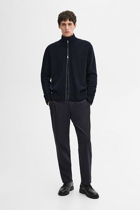 شلوار سرمه ای مردانه پلی استر Massimo Dutti - کد 877085036