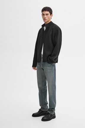 شلوار جین سرمه ای مردانه پاچه لوله تفنگی Massimo Dutti - کد 881756275
