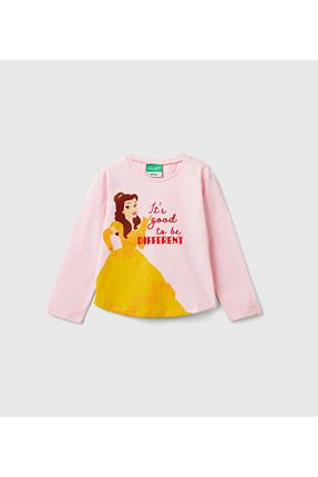 تیشرت صورتی بچه گانه رگولار United Colors of Benetton - کد 859281721