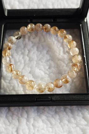 دستبند جواهر بژ زنانه سنگ طبیعی mrmpro - کد 885212515
