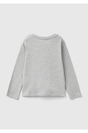 تیشرت طوسی بچه گانه رگولار United Colors of Benetton - کد 849109792