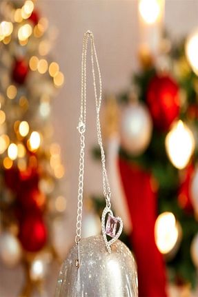 گردنبند استیل ( فولاد ) صورتی زنانه استیل (فولاد) Mays Accessory - کد 885233468