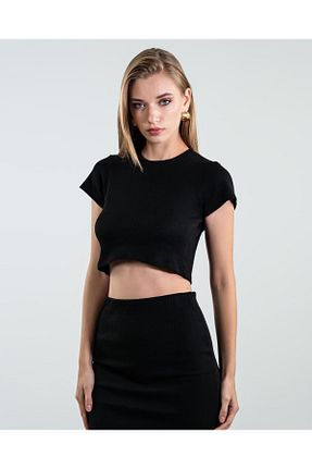 ست بالاتنه و پائین تنه مشکی زنانه بافتنی maf collection - کد 885248424