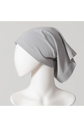 کلاه شنای حجاب طوسی زنانه MİRSOY SCARF - کد 885266654