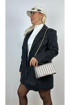 کیف مجلسی طوسی زنانه چرم مصنوعی NUNU365COM - کد 885275369
